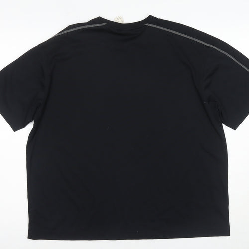 Decathlon Men's Black L Quick Dry T-Shirt