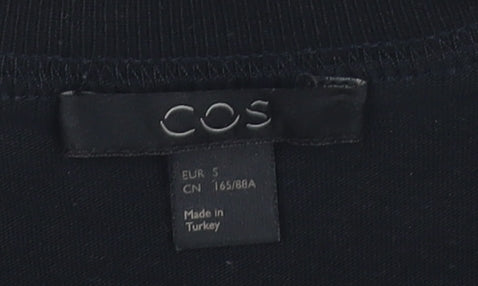 COS Women's Black Short Sleeve Dress, Size 6