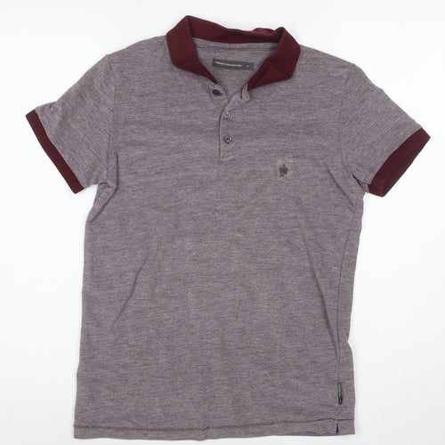 French Connection Men's Grey Polo Shirt S, Slim Fit