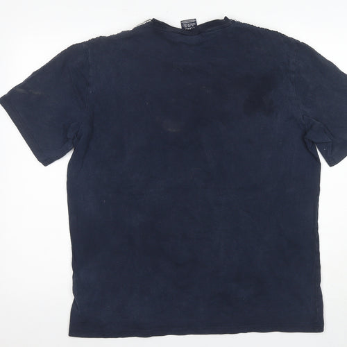 Champion Men's Blue XL T-Shirt Crew Neck Logo