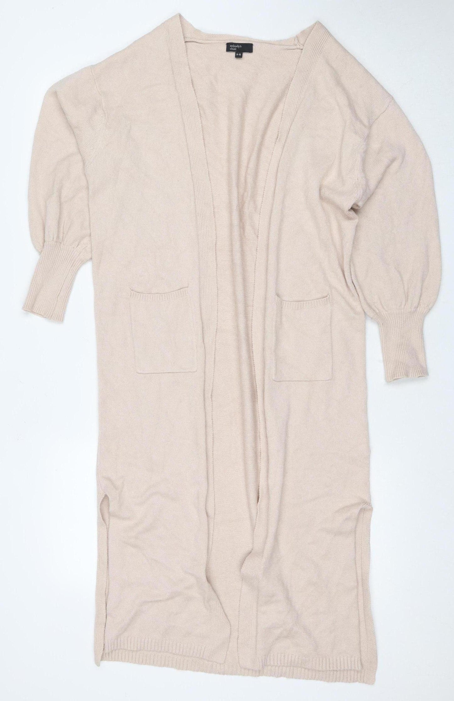 Nobody's Child Beige Women's Cardigan Size M with Pockets
