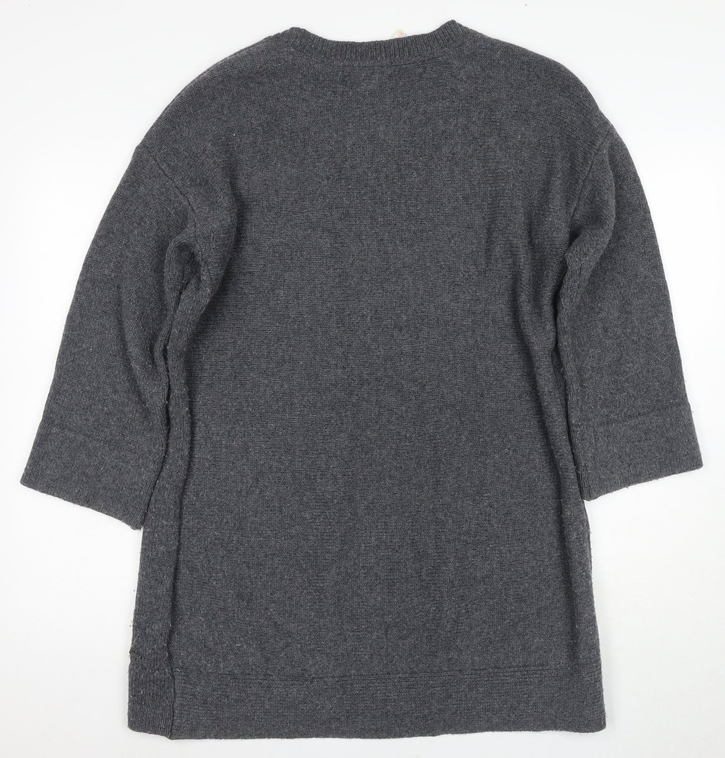 White Stuff Grey Women’s Jumper Dress, Size 14, Casual Knit