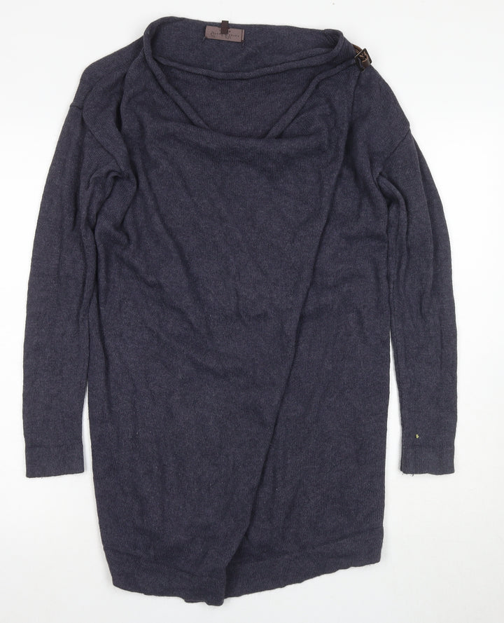 Great Plains Women's Blue Cowl Neck Knit Jumper XS
