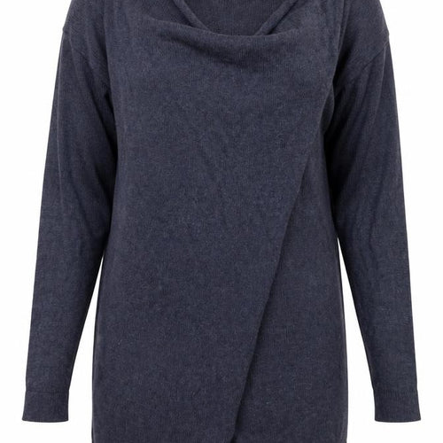 Great Plains Women's Blue Cowl Neck Knit Jumper XS