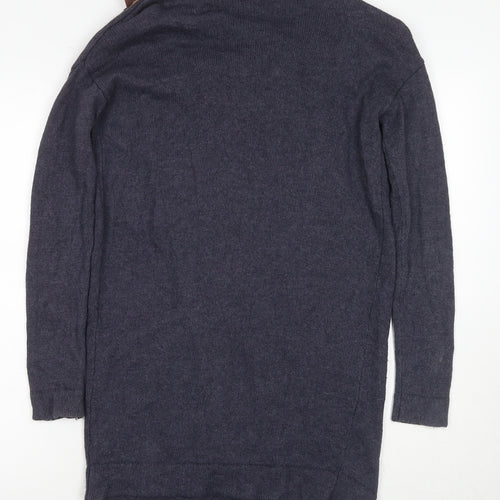 Great Plains Women's Blue Cowl Neck Knit Jumper XS