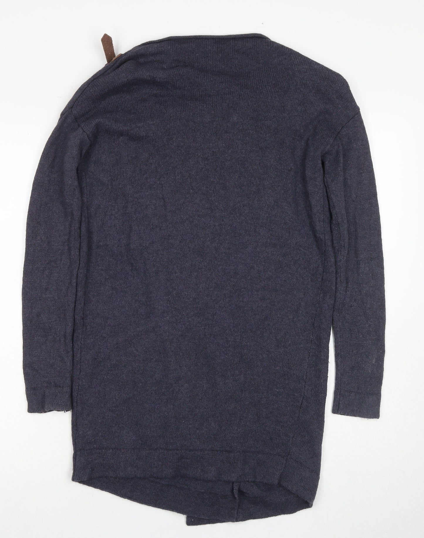 Great Plains Women's Blue Cowl Neck Knit Jumper XS