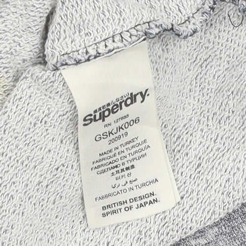 Superdry Women's Grey Fair Isle Pullover Jumper, Size S