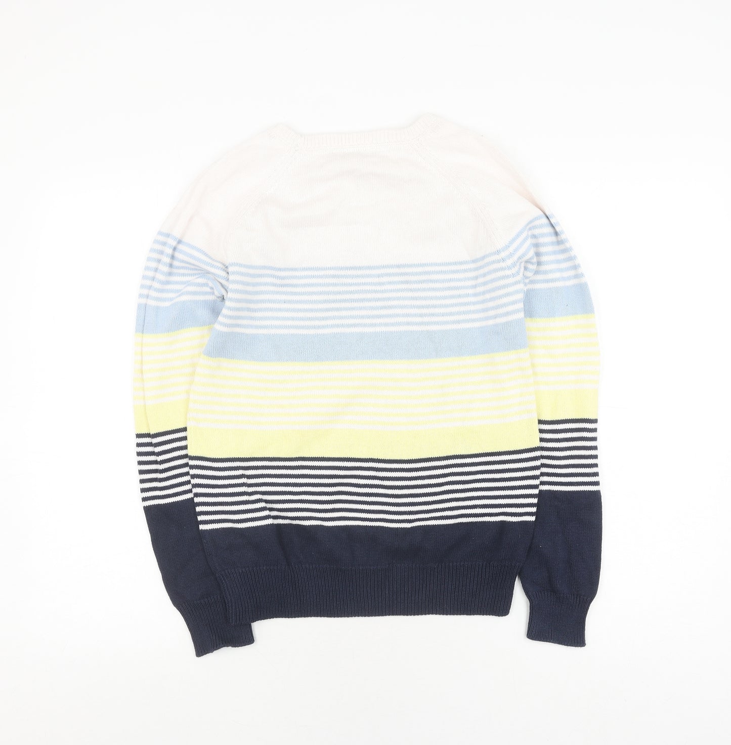 Cotton Traders Women's Multicoloured Stripe Pullover Jumper
