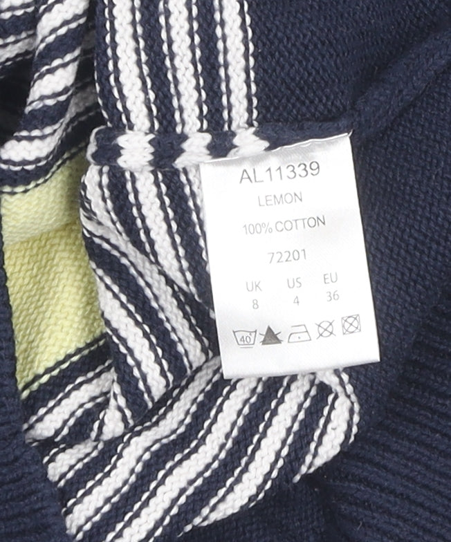 Cotton Traders Women's Multicoloured Stripe Pullover Jumper