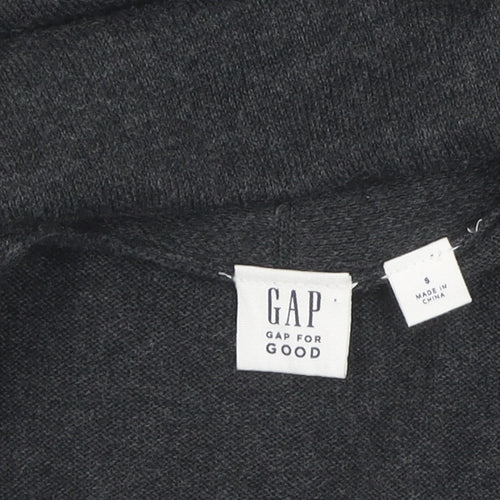 GAP Women's Black Cotton Long Sleeve Cardigan