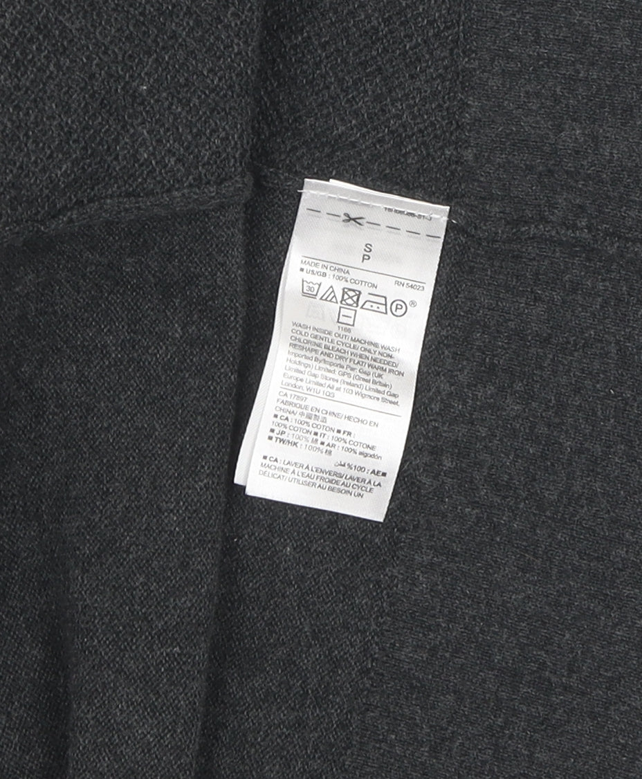 GAP Women's Black Cotton Long Sleeve Cardigan