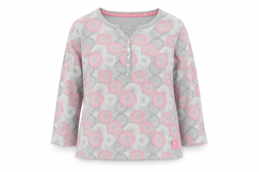 Front view of Maine New England Women's Multicoloured Henley, size 12