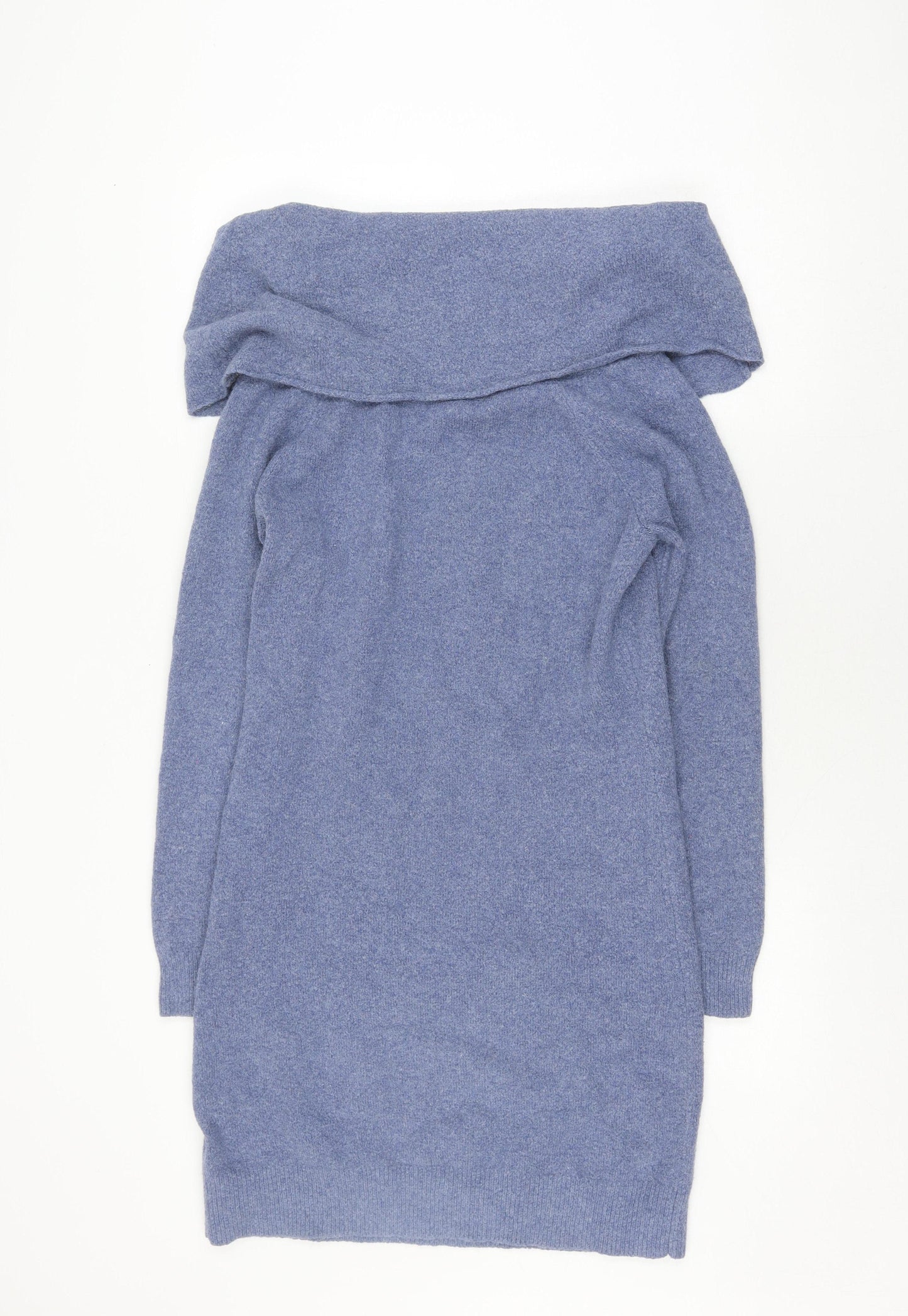 Garcia Jeans Women's Blue Cowl Neck Jumper Medium