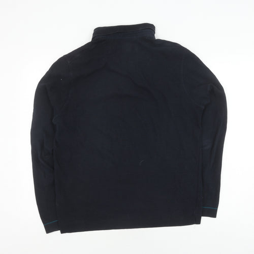 Ted Baker Men's Black Collared Pullover Jumper Size L