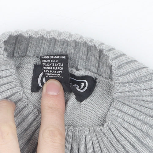 Cashel Women's Grey Striped Pullover Jumper, S, Casual Style