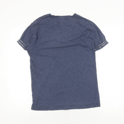 Strength & Honour Men's Blue Crew Neck T-Shirt M