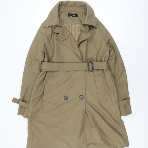 Xiaoyi Women's Brown Trench Coat, Size S, Classic Style