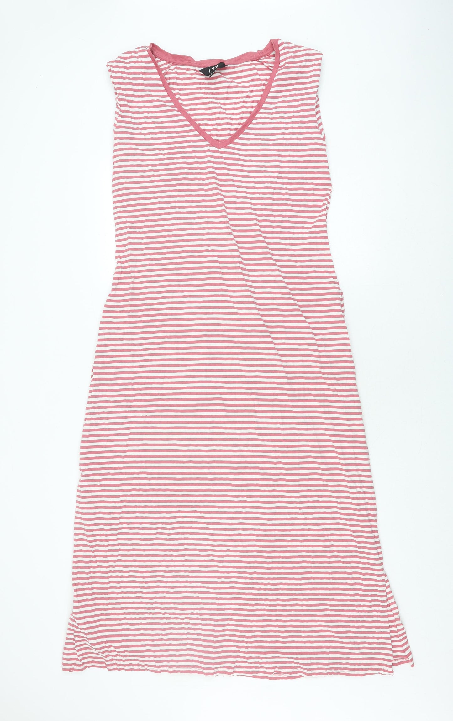 Long Tall Sally Women's Red Striped Sleeveless Dress - Size 16