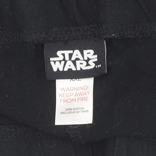 Tu Men's Black Star Wars Sleep Shorts XXL