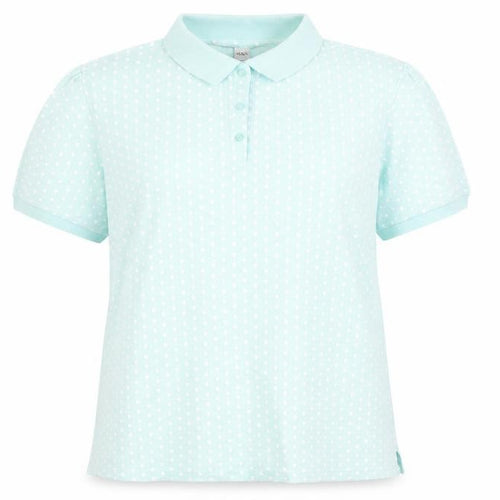 Damart Women's Blue Polka Dot Polo Shirt Size 12