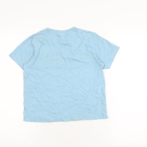 Decathlon Boys Blue Graphic T-Shirt, Age 8, Casual Style