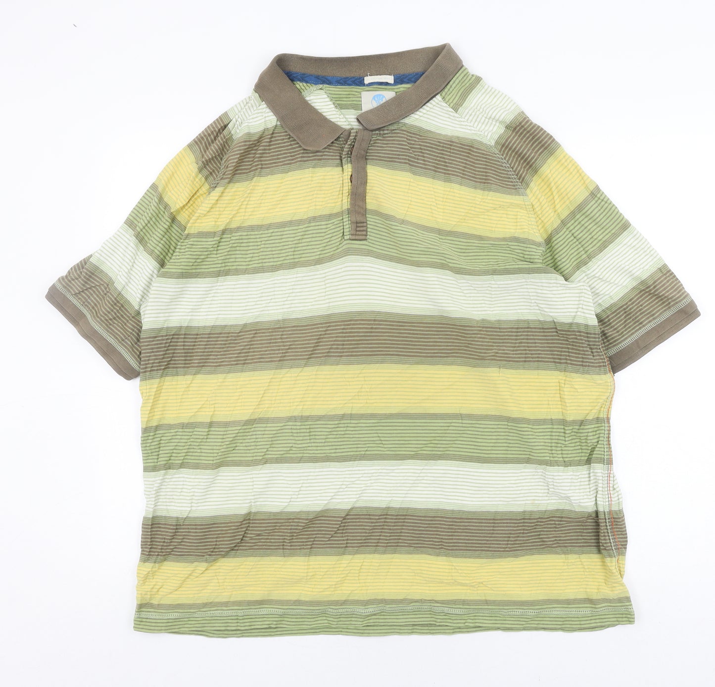 Fat Face Men's Multicoloured 2XL Striped Polo Shirt