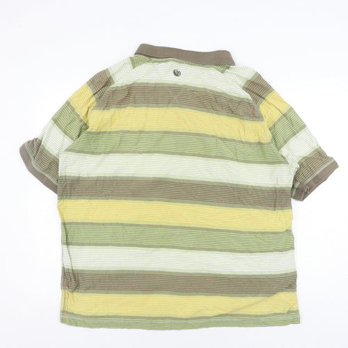 Fat Face Men's Multicoloured 2XL Striped Polo Shirt