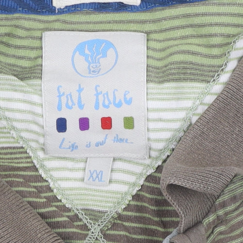 Fat Face Men's Multicoloured 2XL Striped Polo Shirt