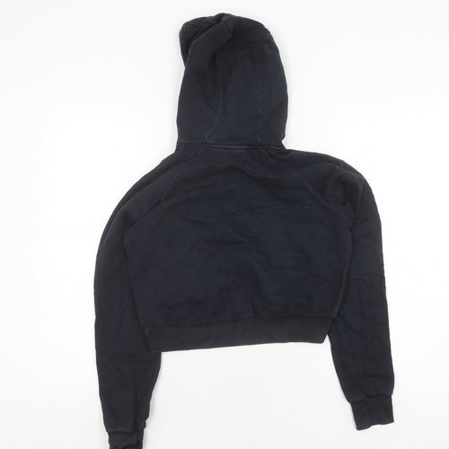 Ellesse Women's Black Hoodie UK 8 Cotton Logo