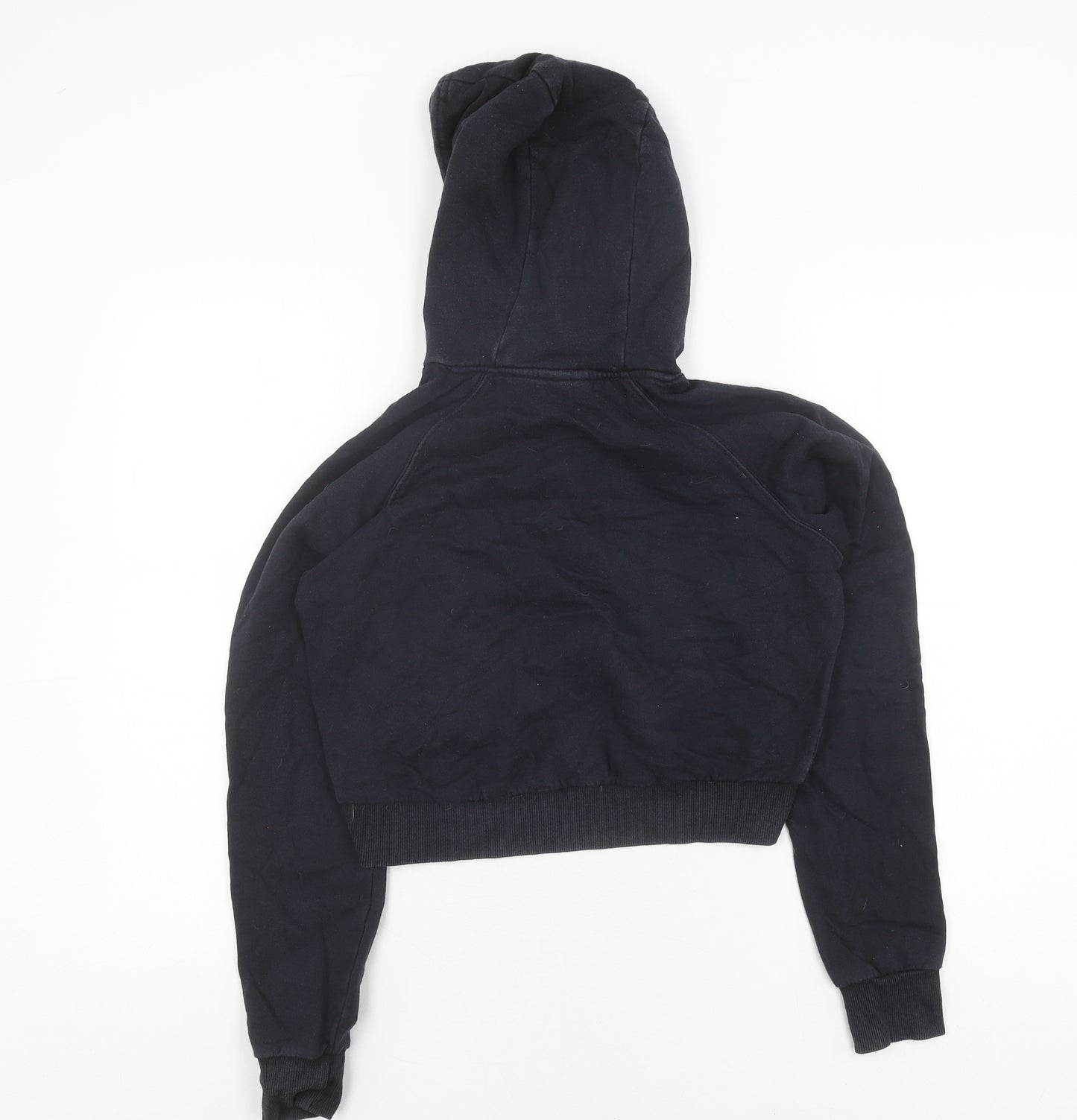 Ellesse Women's Black Hoodie UK 8 Cotton Logo