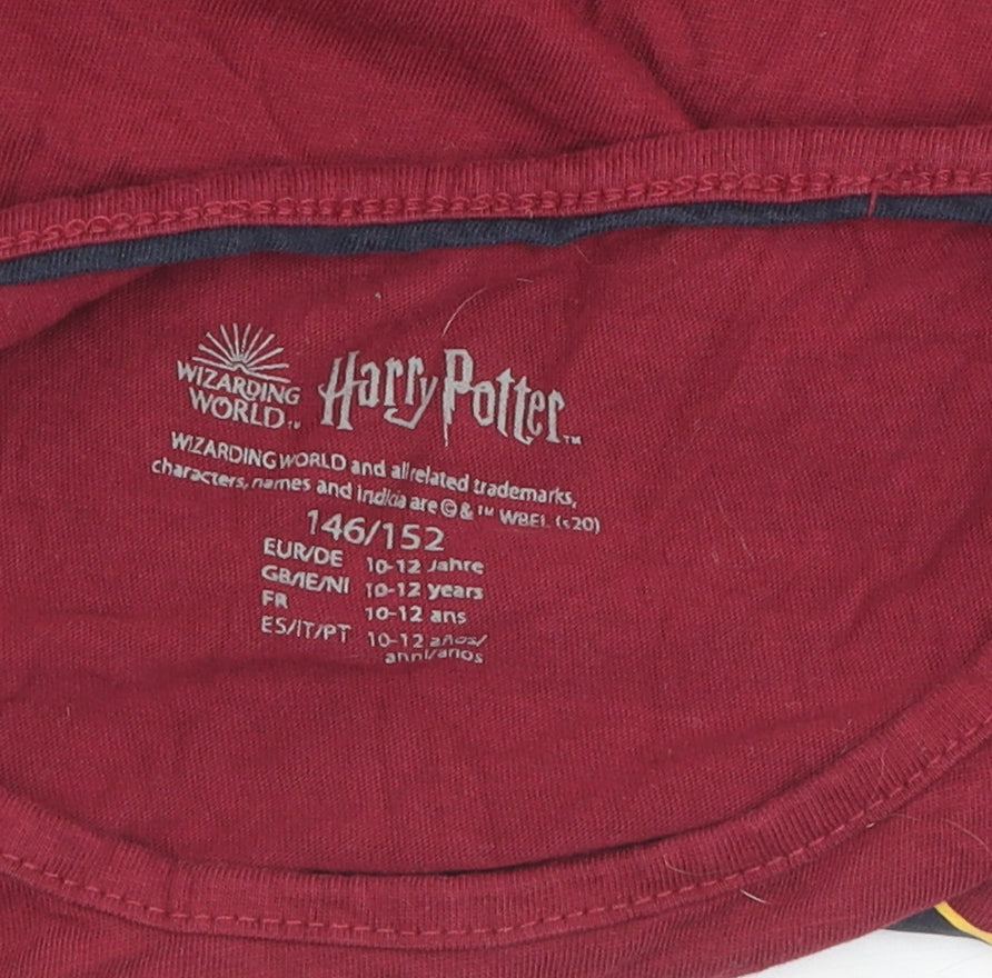 Harry Potter Boys Red Long Sleeve T-Shirt 10-12 Years