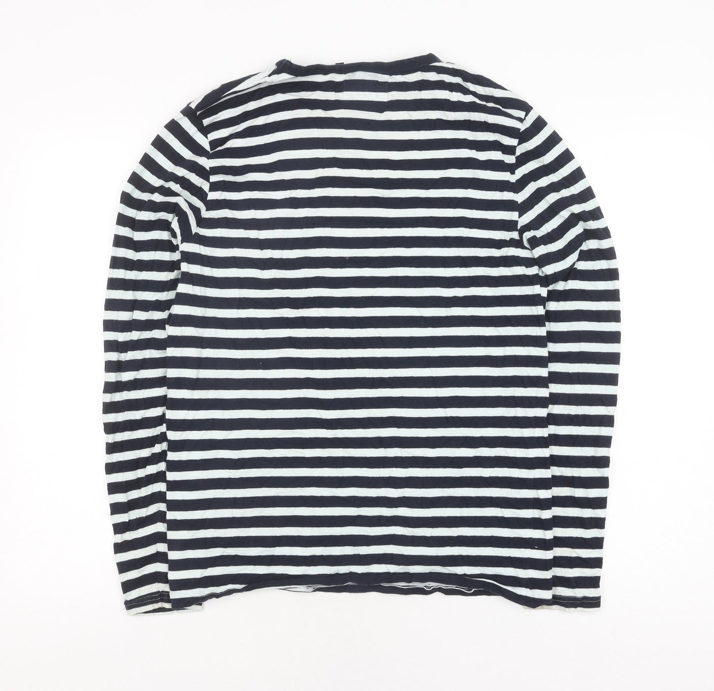 Part of the Youth Unisex Black Striped T-Shirt M