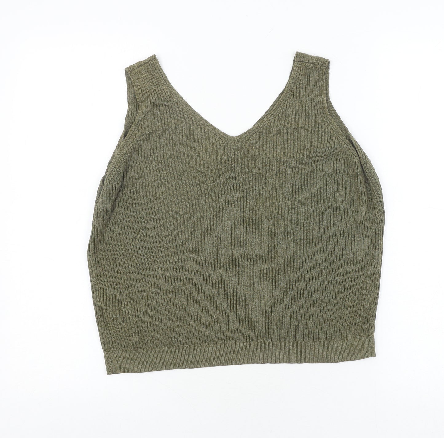 Phase Eight Women's Green V-Neck Tank Top UK 14