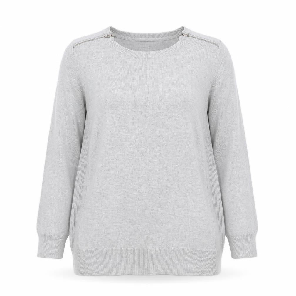 Front view of Red Herring Women's Grey Jumper, size 12
