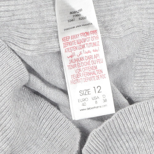 Red Herring Women's Grey Jumper, Size 12