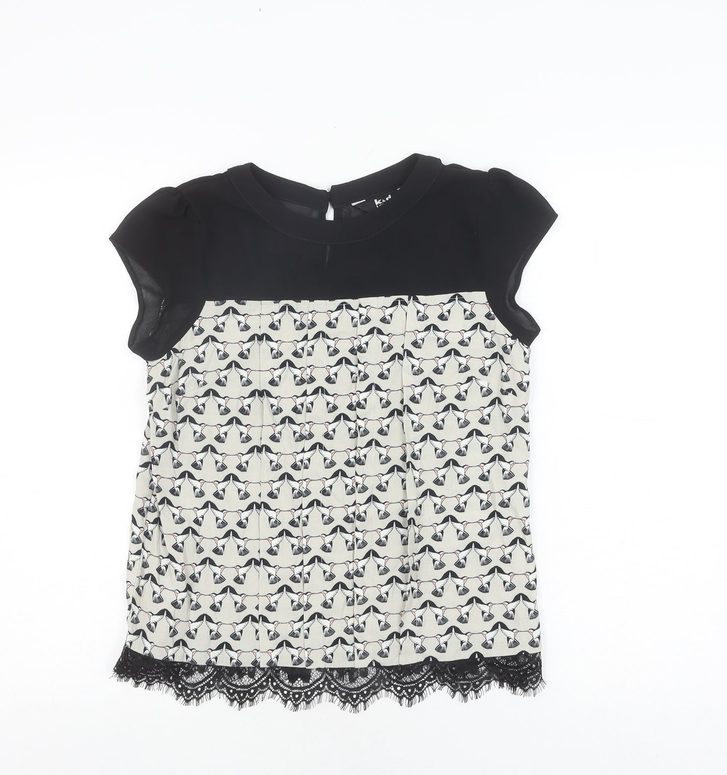 k&d London Women's Black Sleeveless Top Size 8