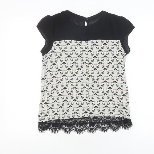 k&d London Women's Black Sleeveless Top Size 8