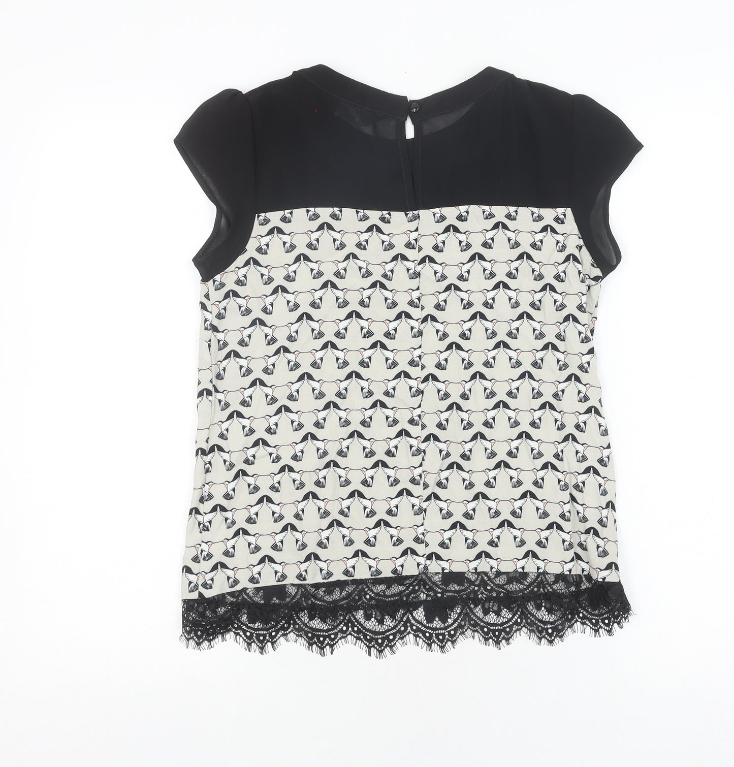 k&d London Women's Black Sleeveless Top Size 8