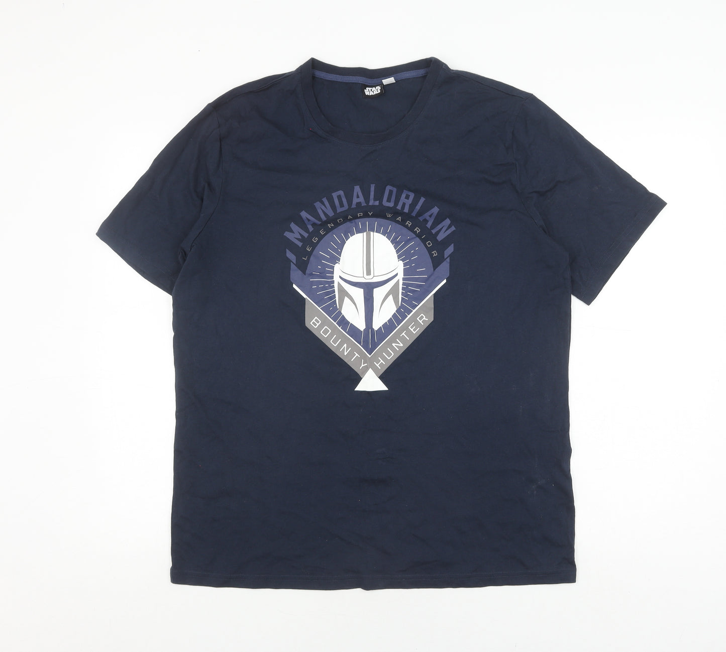 Star Wars Men's Large Blue Mandalorian T-Shirt