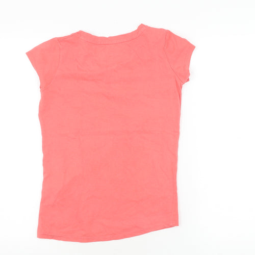 Russell Athletic Women's Pink Studded T-Shirt XS