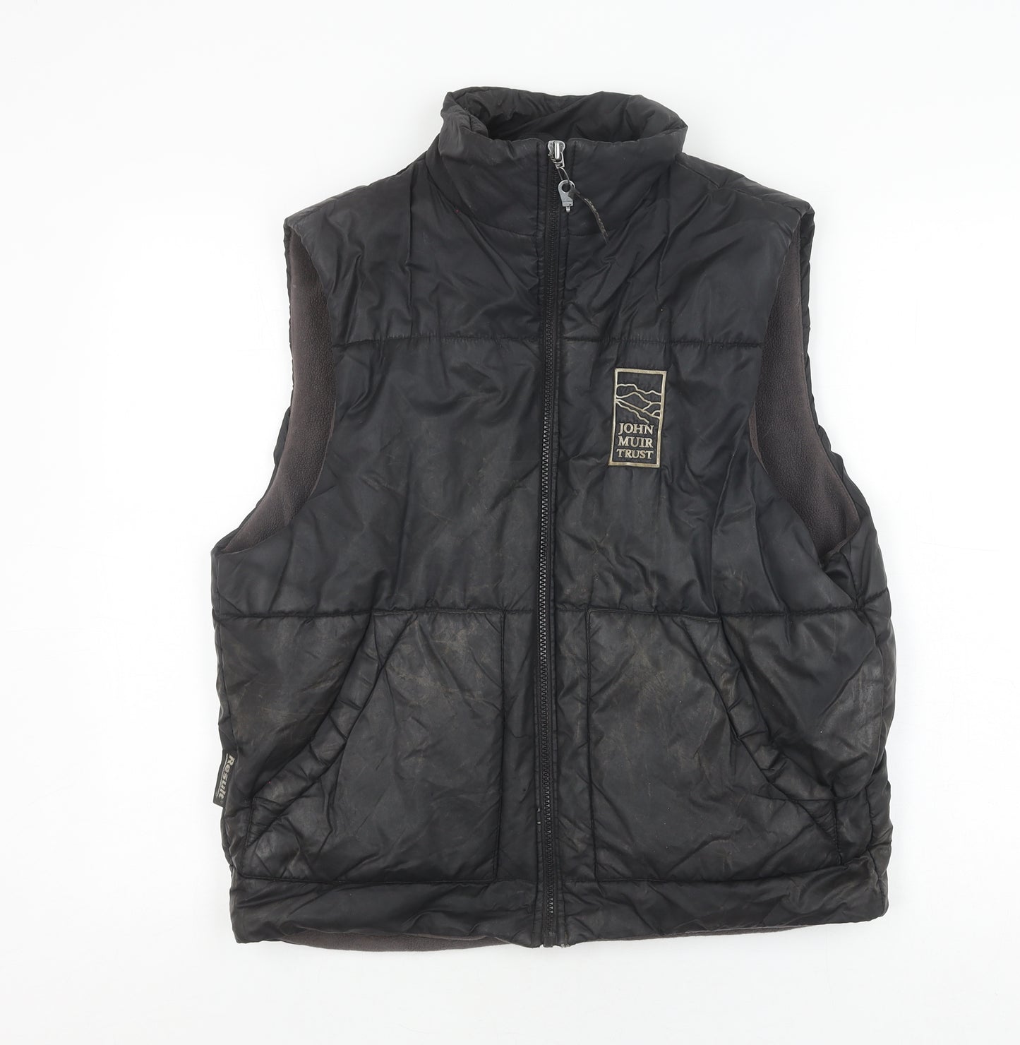 Result Men's Black Puffer Waistcoat, M - Outdoor Casual