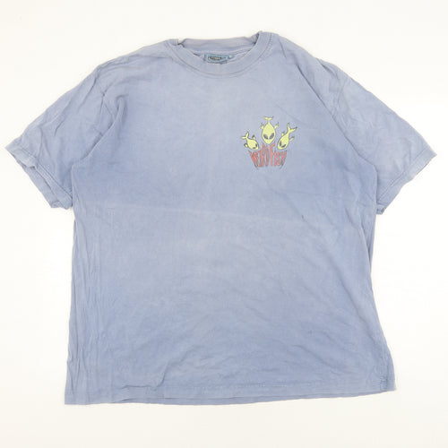 Weird Fish Blue Men's XL Graphic T-Shirt