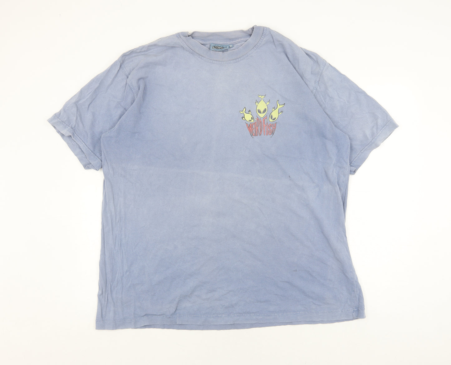 Weird Fish Blue Men's XL Graphic T-Shirt