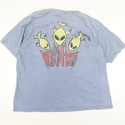 Weird Fish Blue Men's XL Graphic T-Shirt