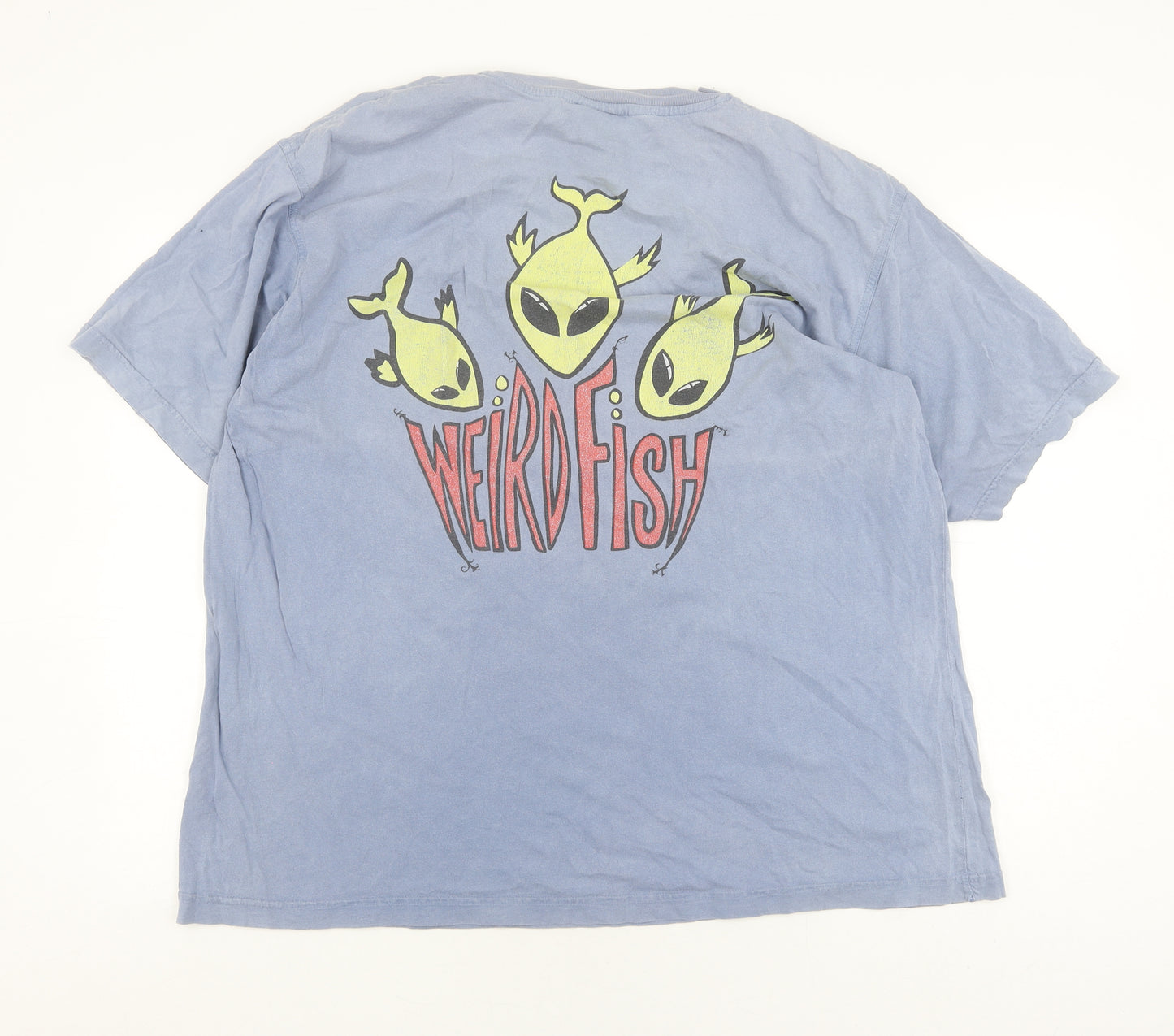 Weird Fish Blue Men's XL Graphic T-Shirt