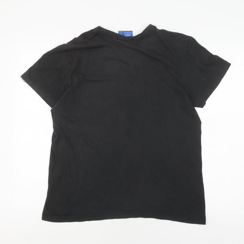Adidas Men's Black M Logo Short Sleeve T-Shirt