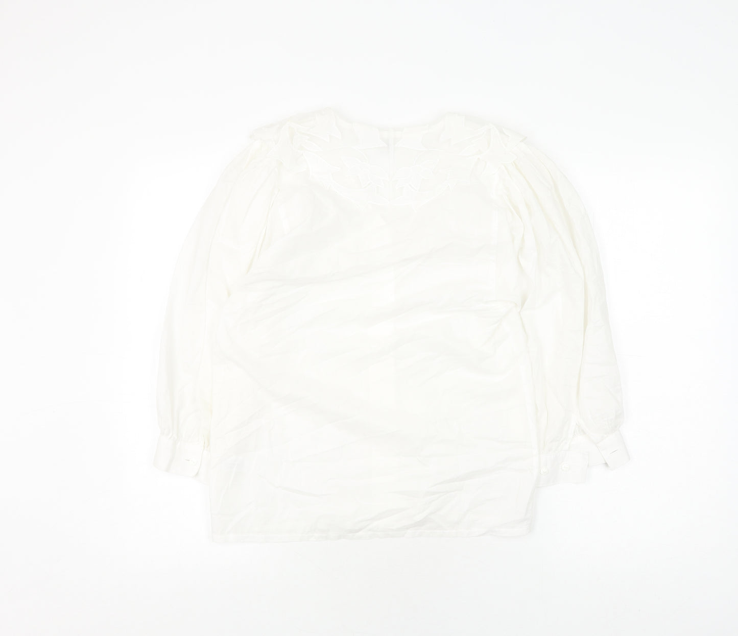 tru Women's White Cotton Blouse Size 6