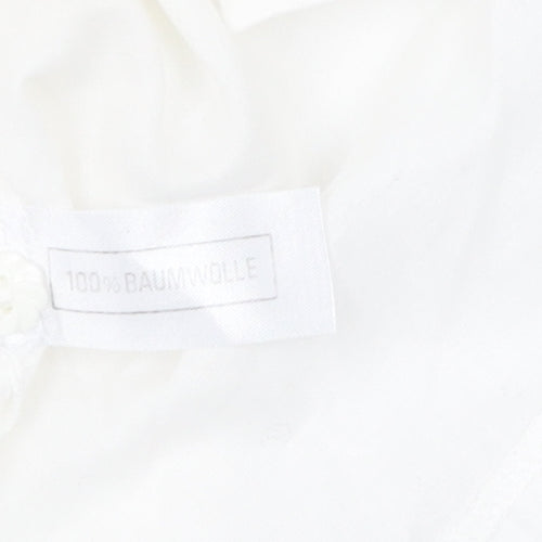 tru Women's White Cotton Blouse Size 6