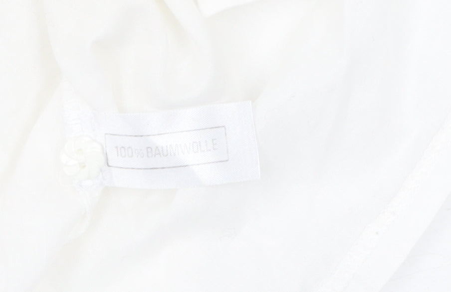 tru Women's White Cotton Blouse Size 6
