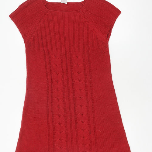 Vero Moda Women's Red Jumper Dress M Knit